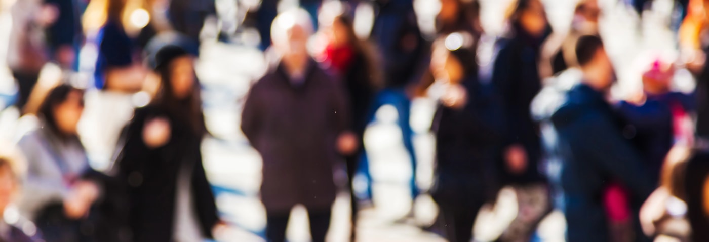 crowd walking Wichita