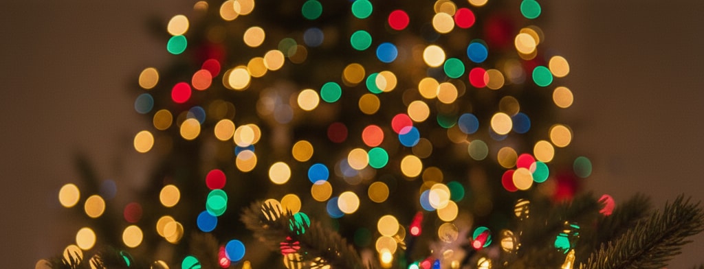bokeh christmas lights Wichita