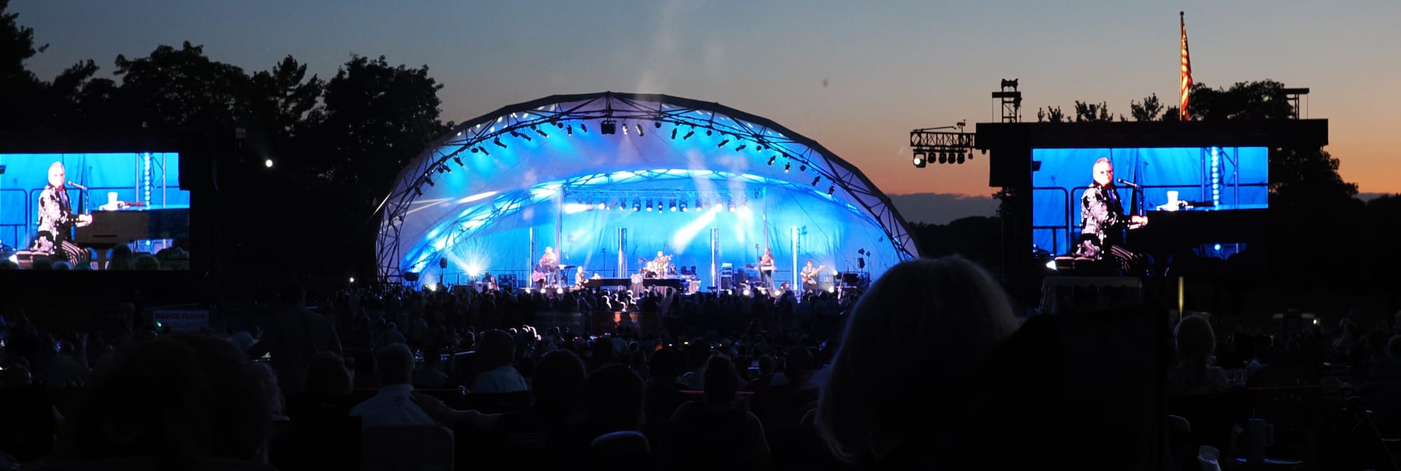outdoor concert venue at sunset Wichita